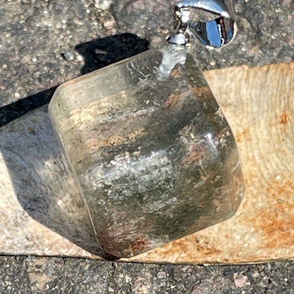 Garden Quartz Phantom Quartz Pendant Set of 2 pieces Crystal Natural Gemstone - Picture 14 of 16